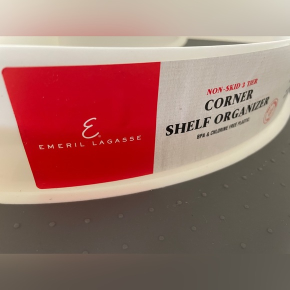 EMERIL LAGASSE Non-Skid 3 Tier Corner Shelf Organizer - Picture 6 of 6